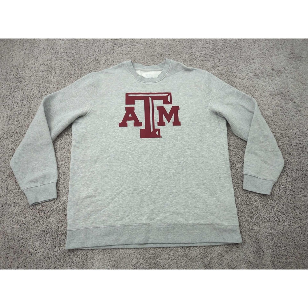 Texas‎ A&M Aggies Sweatshirt Mens 2XL Gray Long Sleeve NCAA Fanatics
